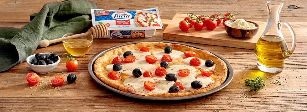Pizza con farina di ceci