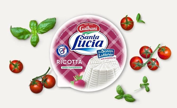 Ricotta senza lattosio Santa Lucia