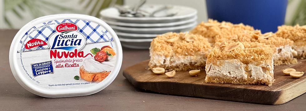Cheesecake sbriciolata al burro di arachidi