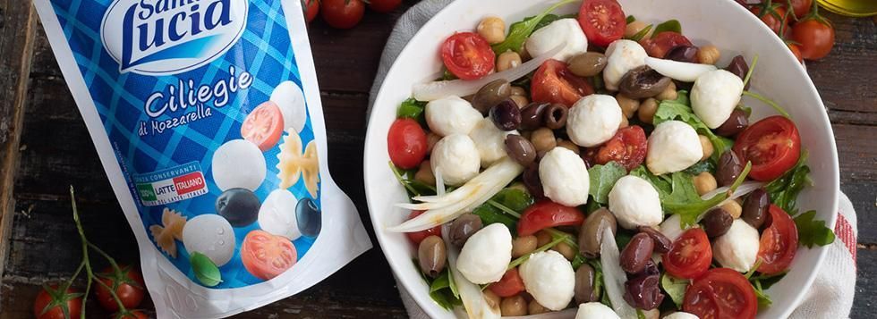 Insalata di ceci e mozzarella
