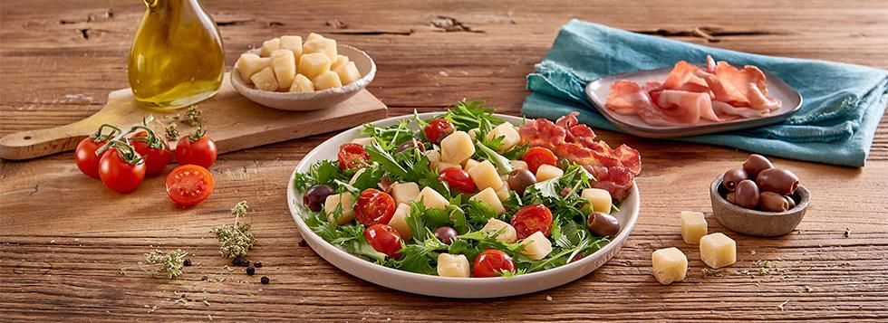 Insalata sfiziosa con Galbani Grangusto Bocconcini