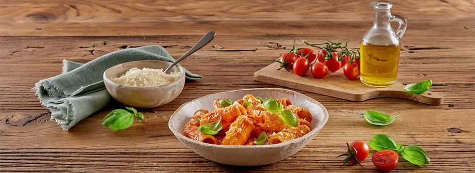 Maccheroni piccantini con Grangusto Galbani