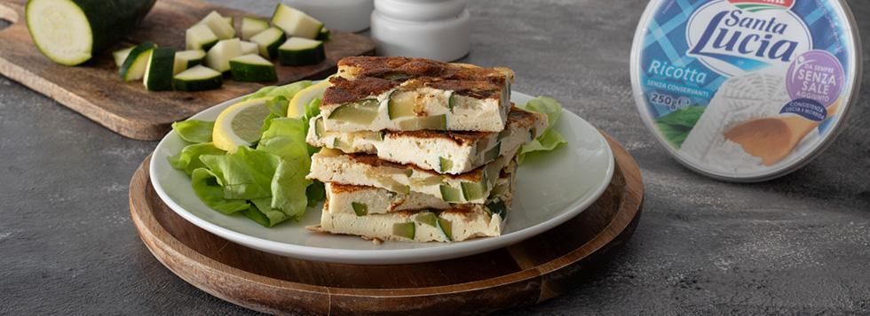 Frittata con ricotta e zucchine