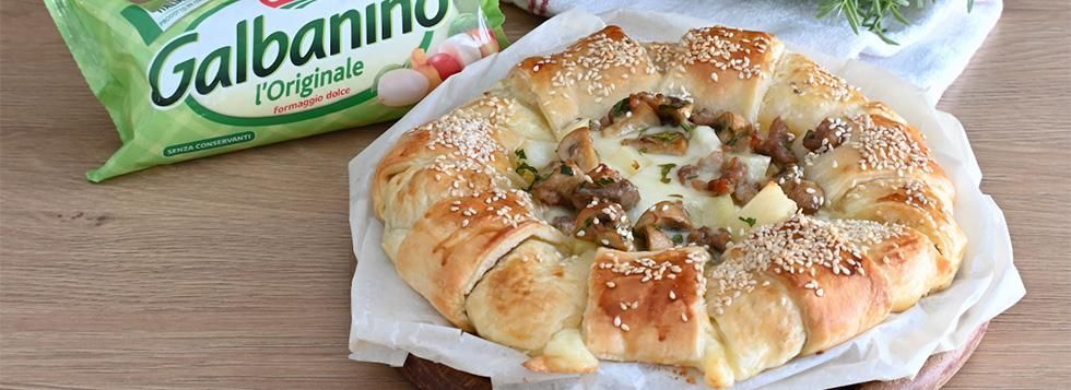 Ciambella di pasta sfoglia con Galbanino