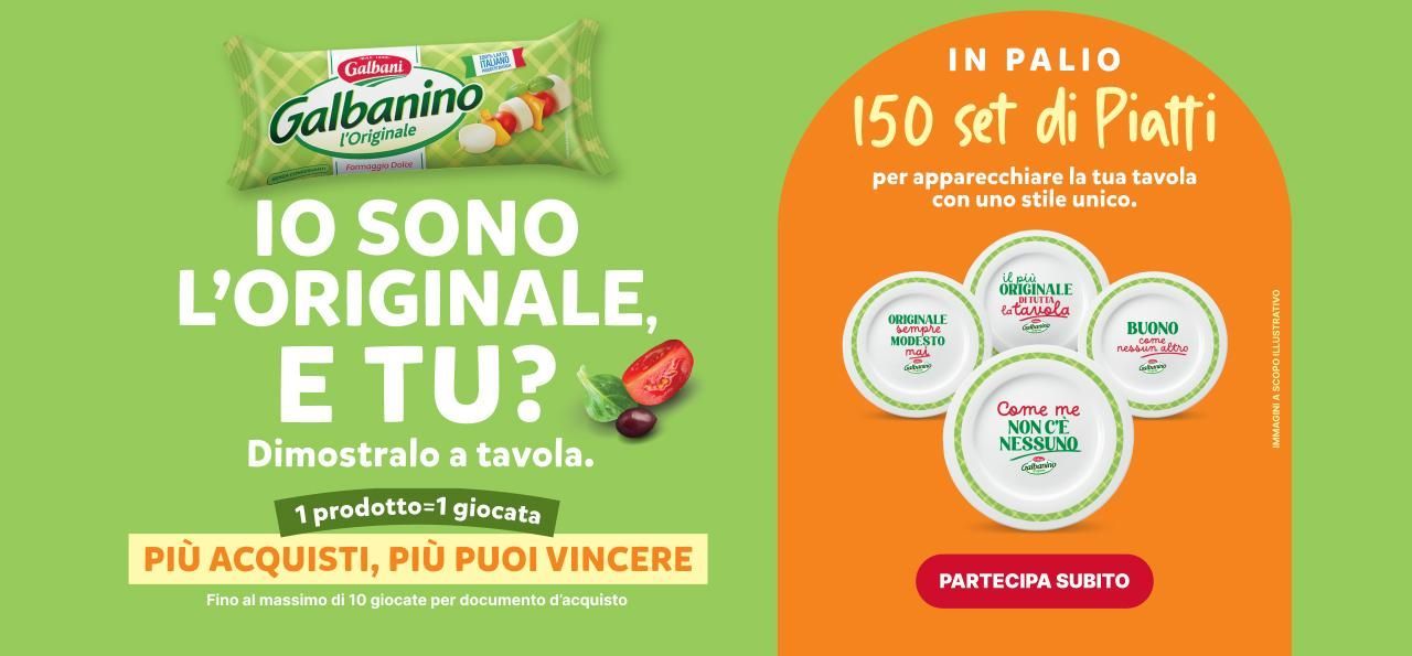 Con Galbanino a tavola vince l’originale