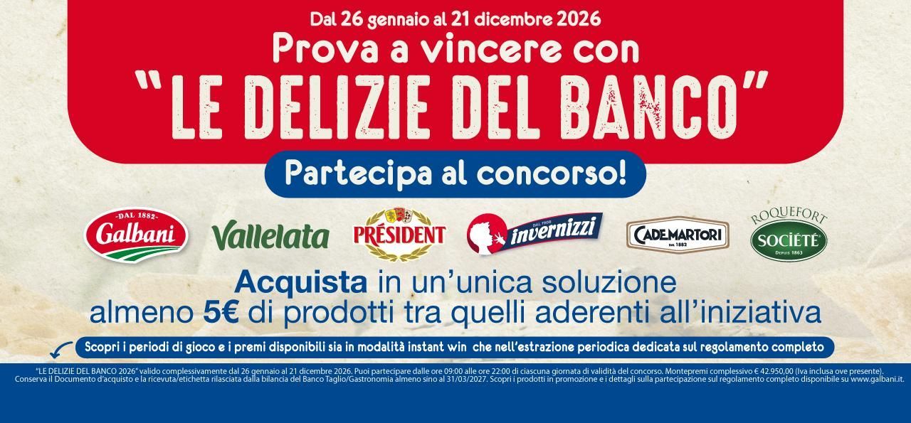 Le delizie del banco 2026
