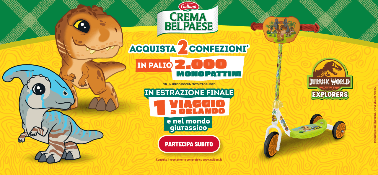 Scopri l’Era Giurassica con Crema Bel Paese