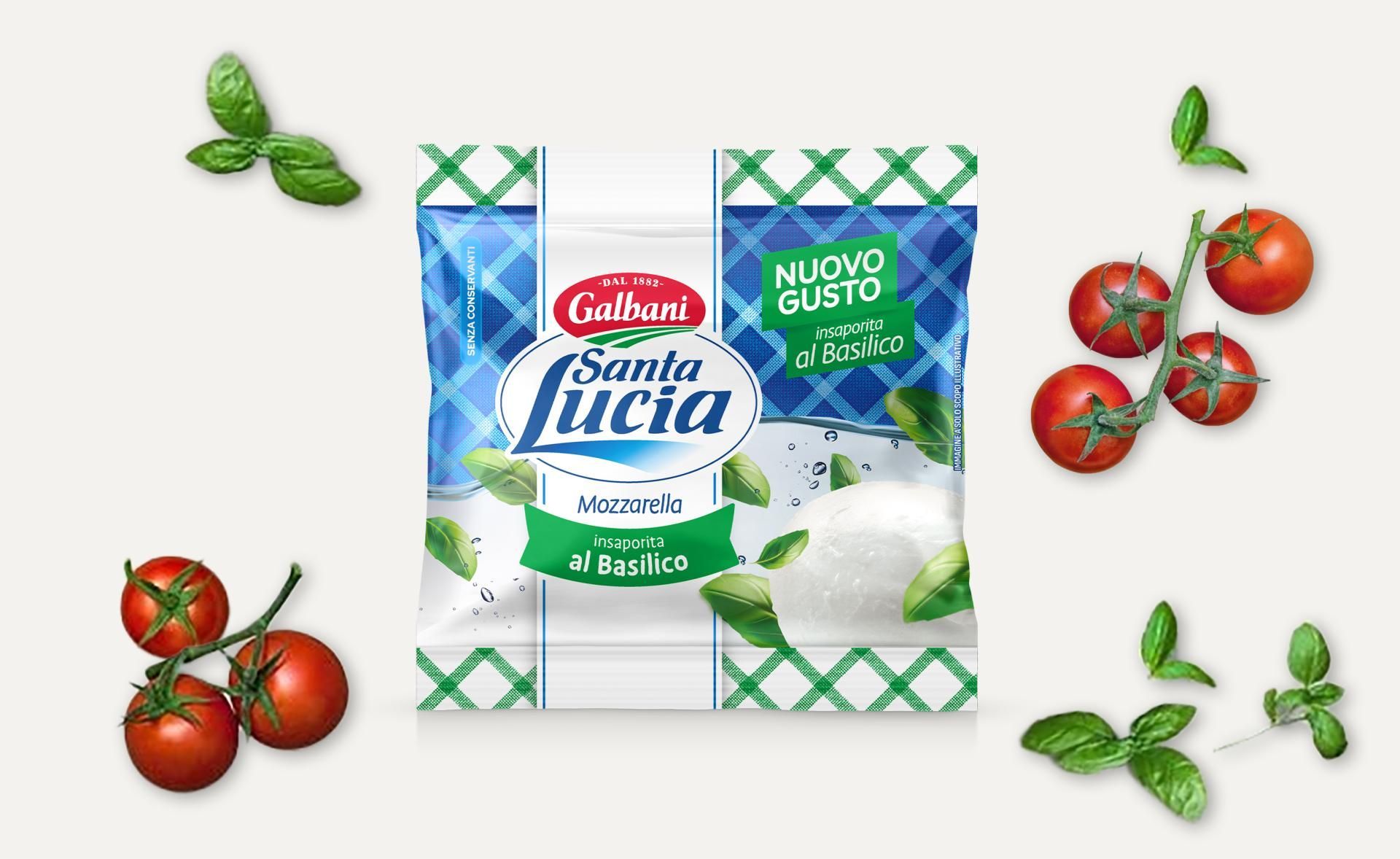 Mozzarella Santa Lucia Insaporita al Basilico