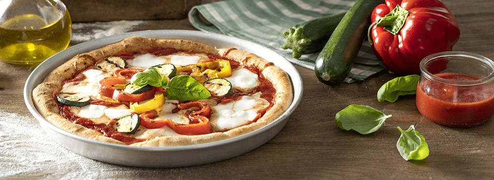Pizza primavera con verdure