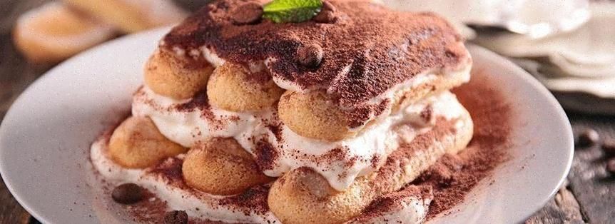 Tiramisù senza uova e senza panna