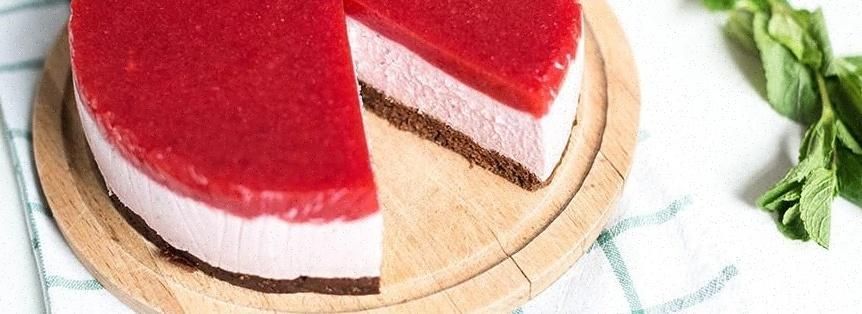 Cheesecake all'anguria Cheesecake all'anguria