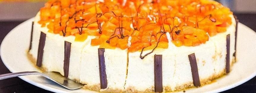 Cheesecake al mango e cioccolato Cheesecake al mango e cioccolato