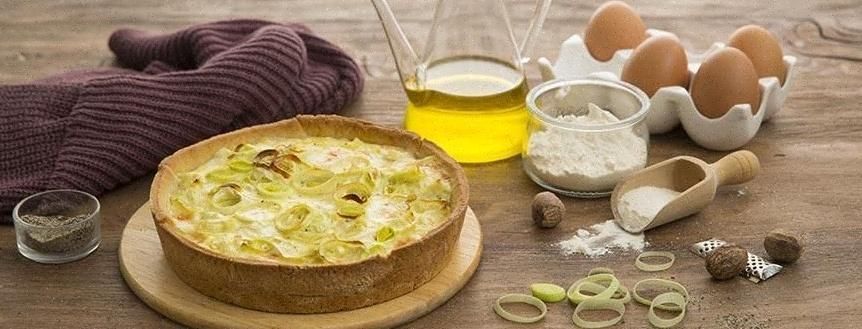 Quiche capesante e porri