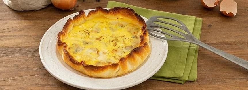 Quiche con cipollotti