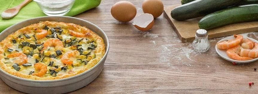 Quiche di pesce e crostacei