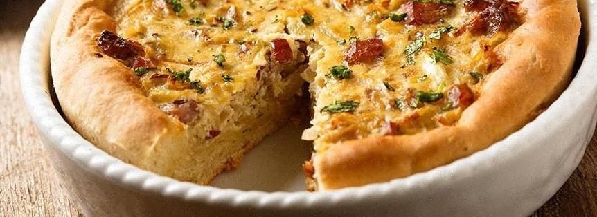 Quiche lorraine ai funghi