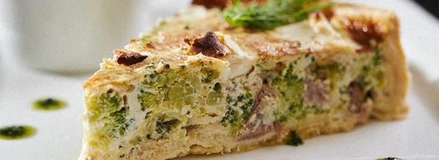 Torta salata broccoli e salsiccia