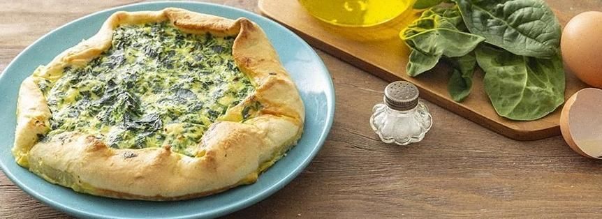 Torta salata con mascarpone e spinaci