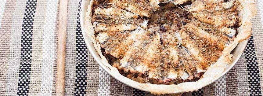 Torta salata mozzarella e alici