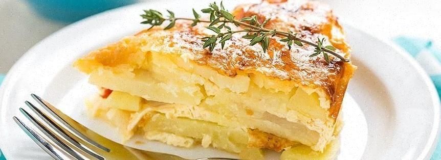 Torta salata patate e cipolla
