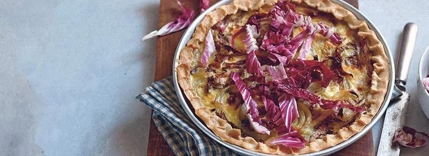 Torta salata radicchio e patate 
