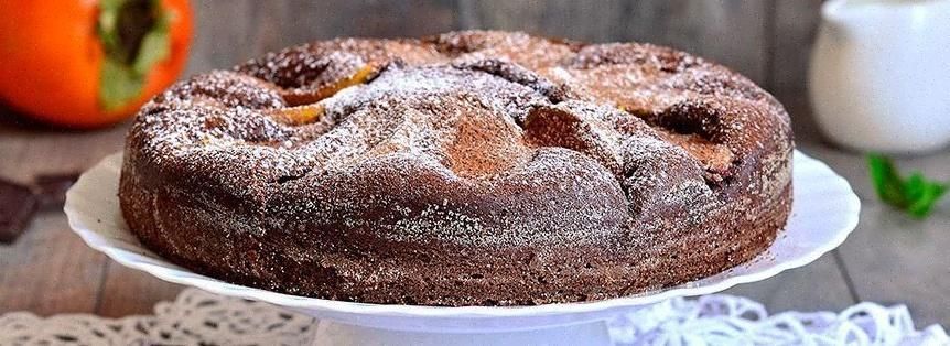 Torta cachi e cioccolato Torta cachi e cioccolato