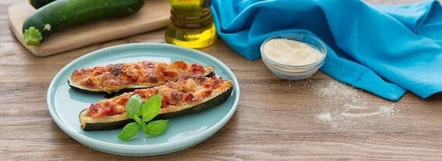Zucchine ripiene al forno Zucchine ripiene al forno