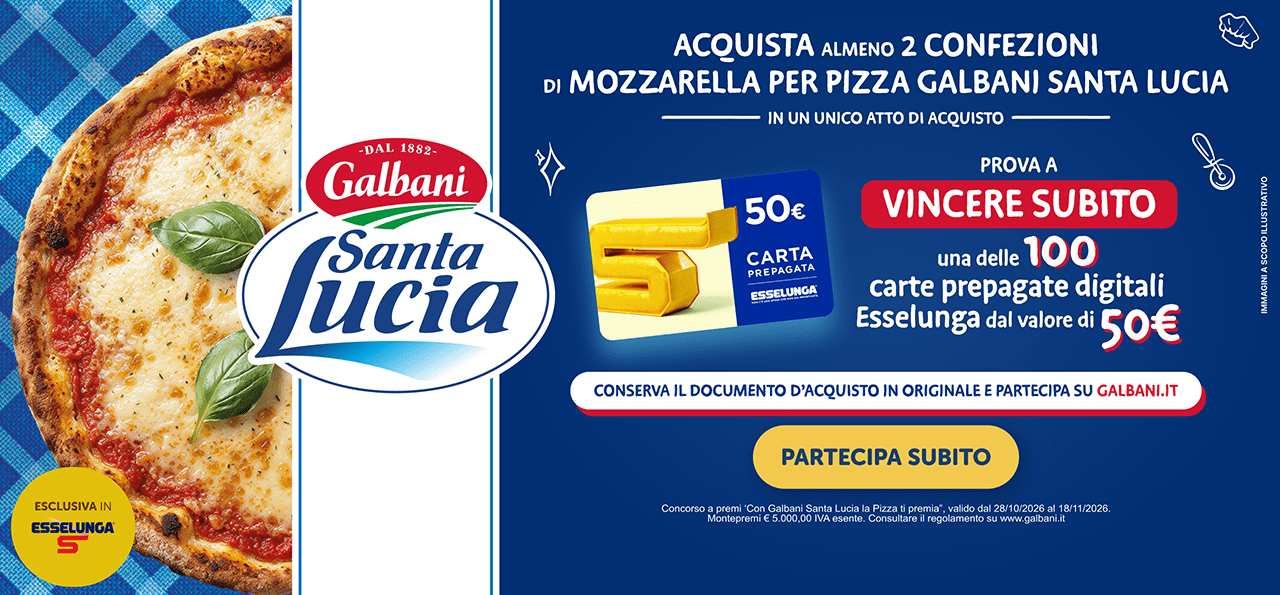 Con Galbani Santa Lucia La Pizza Ti Premia
