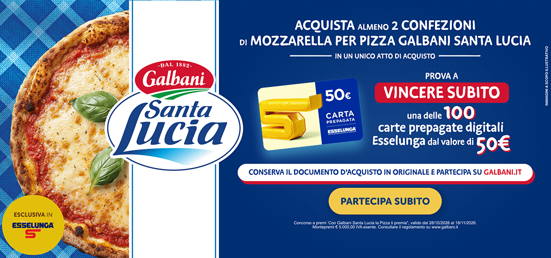 Con Galbani Santa Lucia La Pizza Ti Premia Con Galbani Santa Lucia La Pizza Ti Premia