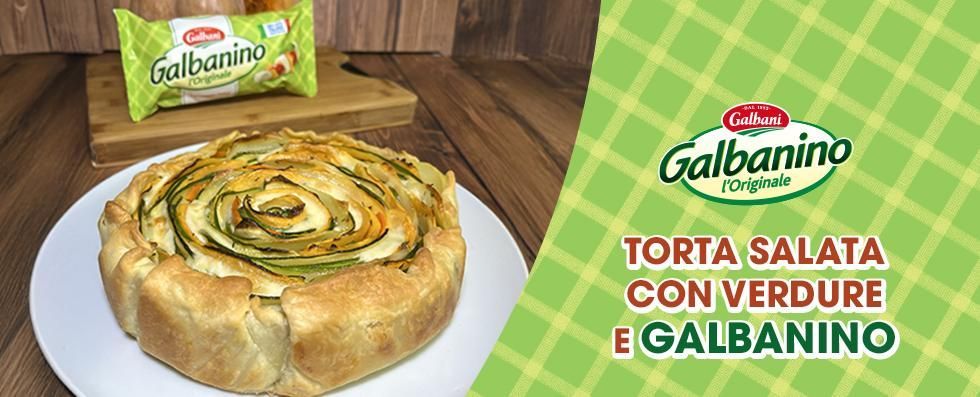 Torta salata con verdure e Galbanino Torta salata con verdure e Galbanino