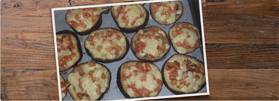 Pizzette di melanzane al galbanino