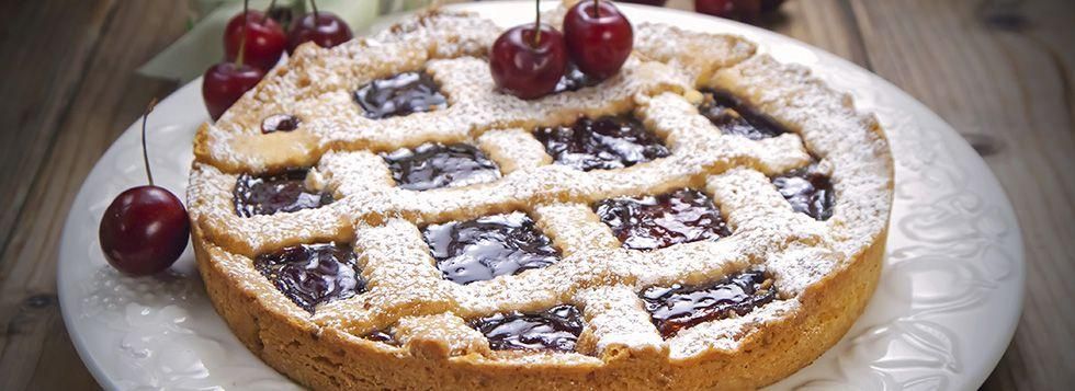 Crostata di ricotta e visciole