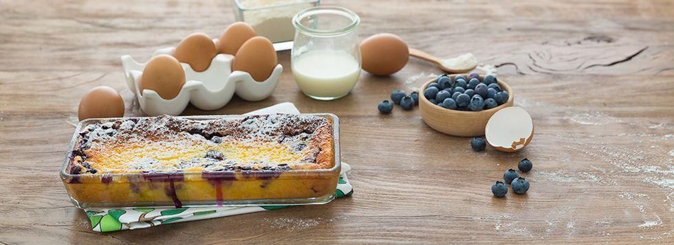 Clafoutis di mirtilli