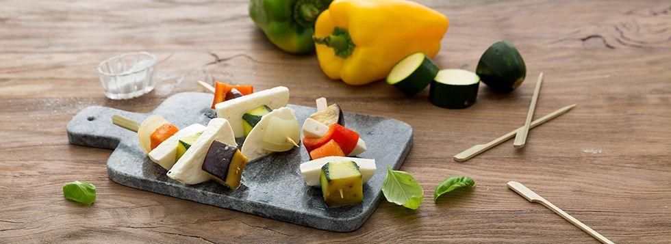 Spiedini vegetariani