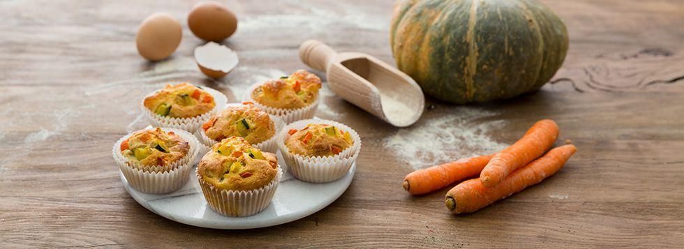 Muffin salati vegetariani