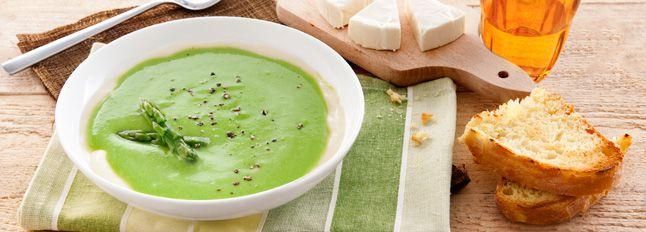 Crema di asparagi e formaggini fondenti