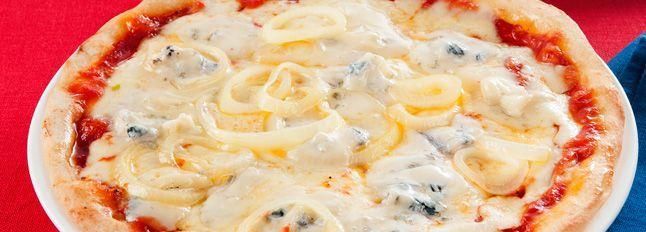Pizza cipolle e gorgonzola