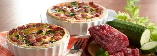 Crostata di zucchine, Galbanetto e  scamorza affumicata