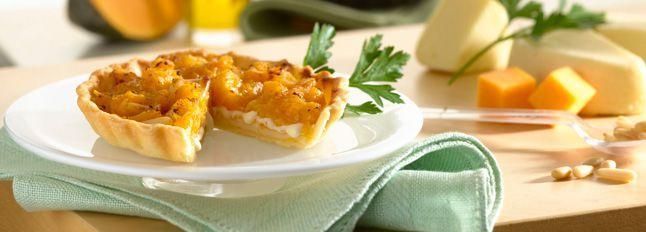 Crostatine di zucca e Bel Paese