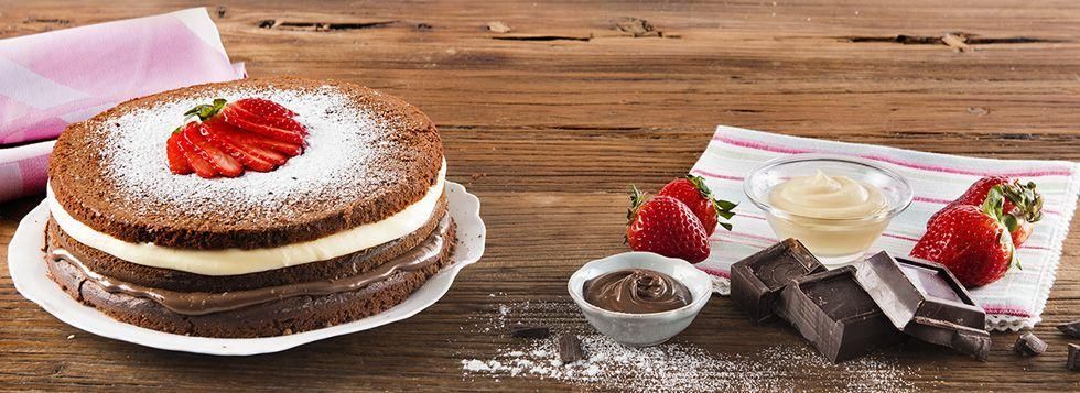 Torta mascarpone e crema di nocciole