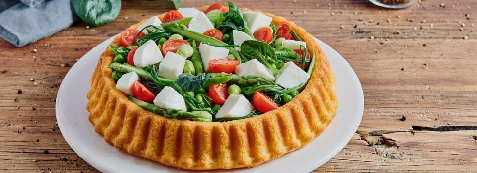 Crostata morbida con verdure primaverili