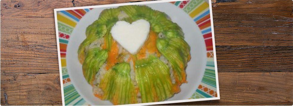 Cupoletta di riso ai fiori di zucca