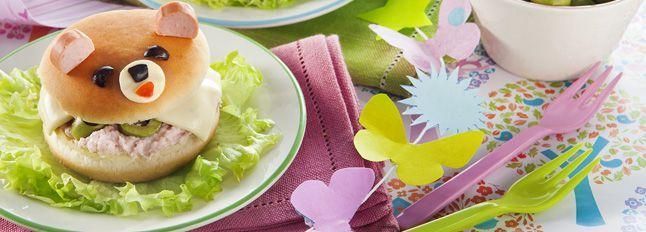 Panini Orsetti alla mousse di prosciutto