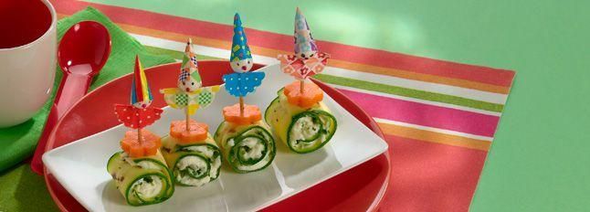 Spiedini di zucchine e crescenza