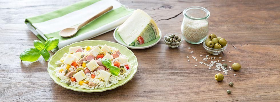 Insalata di riso con tonno e Bel Paese
