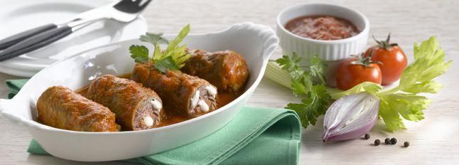 Involtini di manzo al sugo