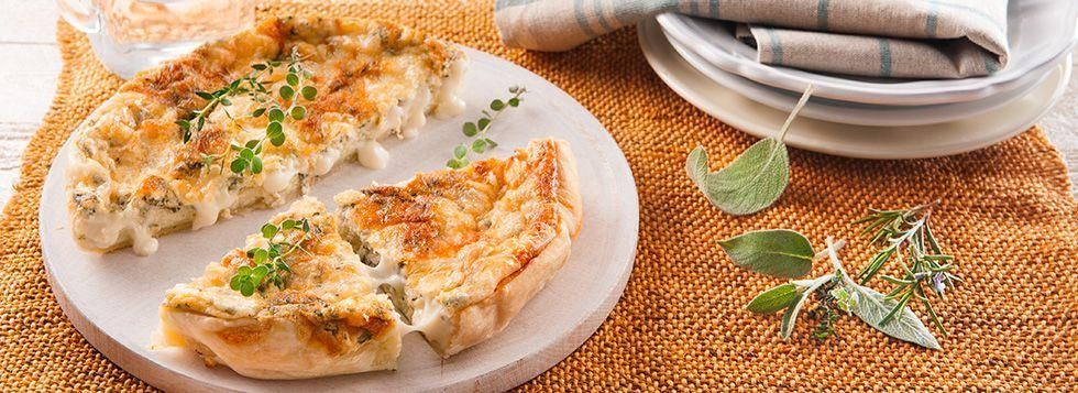 Quiche filante alle erbe aromatiche