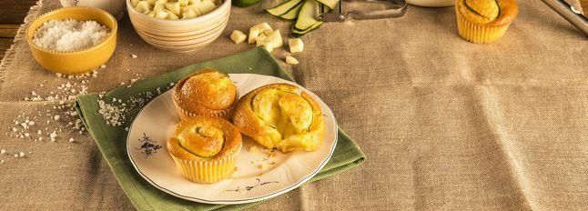 Muffin Galbanino, zucchine e menta