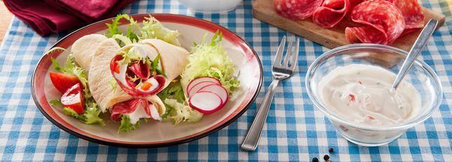 Piadine con verdure e Galbanetto