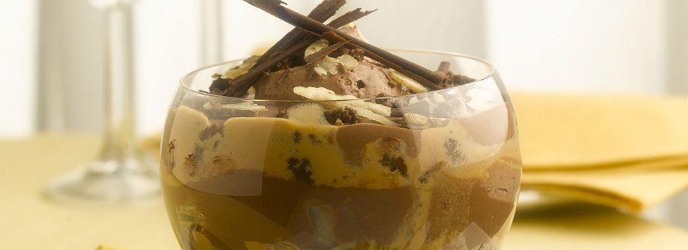 Cheesecake cioccolato, noci e caramello